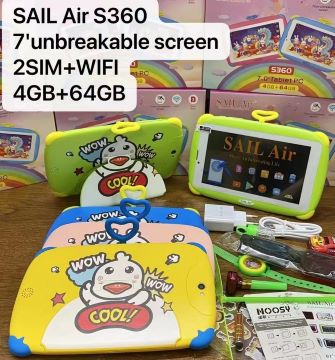 Kid Tablet SAIL Air S360 7'unbreakable screen 2SIM+WIFI  4GB+64GB 220RMB